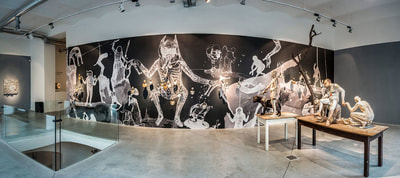 Richard Stipl & Josef Zlamal - Last Judgment, 2014 (Installation size 1148x335x30cm) - Prague